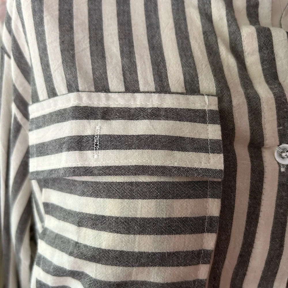 Button down striped shirt long sleeve - Picture 3 of 14